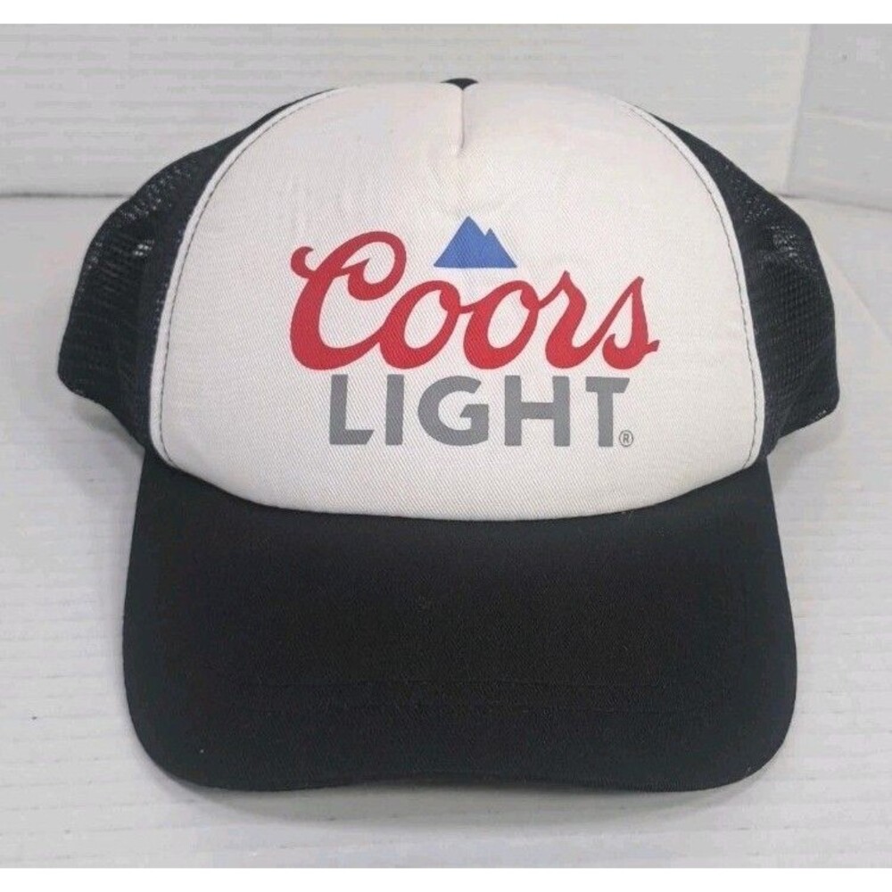 Coors Light Hat Banquet Black Trucker Foam Mesh Beer Logo Cap Party Infinity